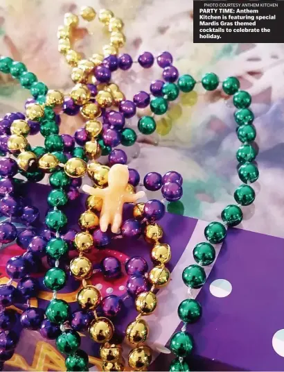  ?? GETTY IMAGES ?? CRESCENT CITY STYLE: Put on your beads and have a slice of King Cake.