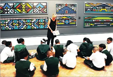  ?? Picture: CINDY WAXA ?? IN SESSION: Iziko Museums of South Africa are commemorat­ing Heritage month with the 10th instalment of the in_herit Festival from September 18-24. Here Parkfield Primary Grade 6 pupils enjoy a lesson on the artwork of Ndebele artist Esther Mahlangu.