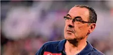  ?? AFP ?? Maurizio Sarri, 58 anni, è alla 3a stagione da tecnico del Napoli