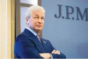  ?? MICHEL EULER/ASSOCIATED PRESS ?? With a salary of $84.4 million, JPMorgan Chase CEO Jamie Dimon was the fifth highest paid CEO in 2021, as calculated by a data firm and the Associated Press.