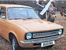  ?? ?? Morris Marina 1.3 Deluxe estate, plenty of space but not a great deal of pulling power