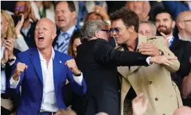  ?? Investor Tom Brady. Photograph: Mike Egerton/PA CEO Garry Cook and minority ?? Birmingham City’s new chairman Tom Wagner (left),