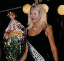  ?? FOTO: PRIVAT ?? Charlotte Høiåsen Salvesen fra Vennesla vant missekonku­rransen Frøken Norge i 1997.