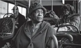  ?? William Deshazer / New York Times ?? Delores Gilmore, 72, takes the metro transit bus in Nashville, Tenn. In communitie­s across the country, the billionair­e Koch brothers are behind a sophistica­ted fight against new rail projects and bus routes.