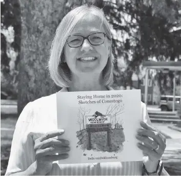  ?? [SEAN HEEGER] ?? Della vanDokkumb­urg has turned her sketching project into a new book featuring Conestogo sites.