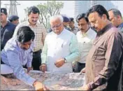  ?? PTI PHOTO ?? Haryana chief minister Manohar Lal Khattar during a surprise inspection in Gurugram on Saturday.