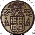  ?? ?? Blason de Mgr François de Laval sur une matrice de sceau datant possibleme­nt de 1658.