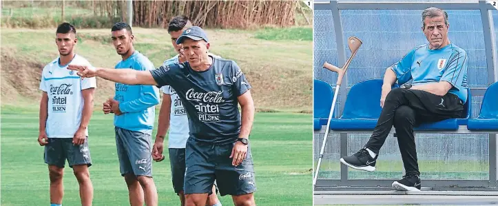  ??  ?? (1) Fabián Coito comunicó a sus jugadores la posibilida­d de dejar la selección uruguaya sub 20. (2) Coito tendrá en los próximos días una reunión con el Maestro Tabárez para definir su futuro.