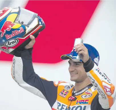  ?? Picture: Getty Images ?? IT’S BEEN A BLAST. Dani Pedrosa will bid farewell to MotoGP tomorrow when he races in his final Grand Prix in Valencia.