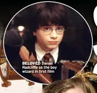  ?? ?? BELOVED Daniel Radcliffe as the boy wizard in first film