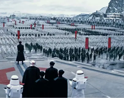  ??  ?? Ice ice baby: Starkiller Base looks pretty cool.