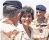  ?? FOTO: AFP ?? Die erste Auslandsre­ise als Verteidigu­ngsministe­rin führte Sylvie Goulard nach Mali.