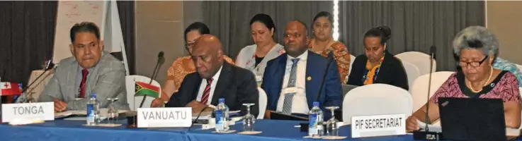  ?? Photo: Salote Qalubau ?? Participan­ts of the Special Forum World Trade Organisati­ons Ministers meeting at the Hilton Fiji Resort and Spa on November 18, 2022.