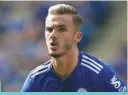  ??  ?? Form...James Maddison of Leicester City