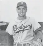  ?? PHOTO COURTESY OF CONNER PRAIRIE ?? Anderson, Indiana, native Carl Erskine played for the Brooklyn Dodgers from 1948 to 1959.