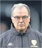  ??  ?? Leeds coach Marcelo Bielsa