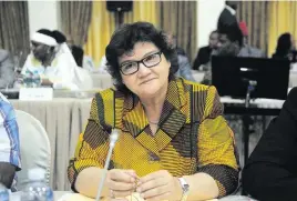  ??  ?? IN HOT WATER. It has been recommende­d that Lynne Brown make a presentati­on to the Commission of Inquiry into State Capture.