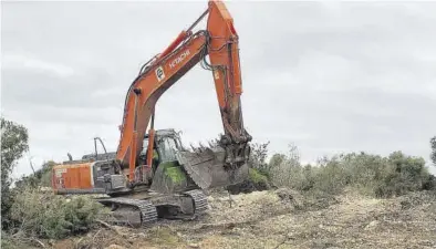  ?? JAVIER FLORES ?? Los primeros trabajos en la carretera de Ulldecona han comenzado esta semana con el movimiento de tierras.