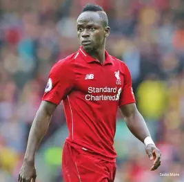  ??  ?? Sadio Mane