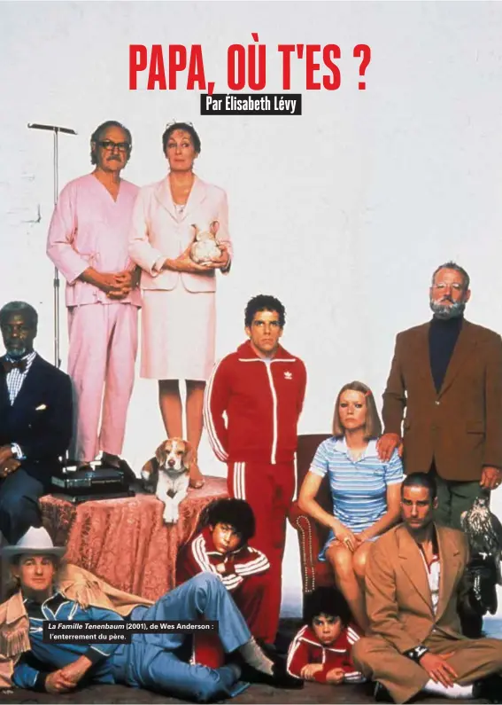  ??  ?? La Famille Tenenbaum (2001), de Wes Anderson : l'enterremen­t du père. 56