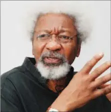  ??  ?? Soyinka