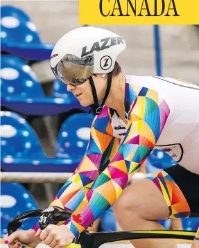  ?? RACHELVMCK­INNON/INSTAGRAM ?? Rachel Mckinnon, a transgende­r cyclist, won the UCI Masters Track Cycling World Championsh­ip in the women’s 35-44 age bracket in Los Angeles last week.