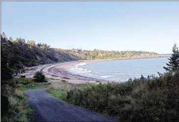  ??  ?? Sandy Cove, nearby where a basalt rock quarry was planned by the company Bilcon, on Digby Neck in Nova Scotia, Canada, on September 29.