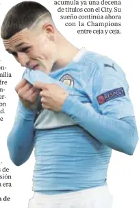  ??  ?? Phil Foden, en el partido de ida de las semifinale­s contra el PSG