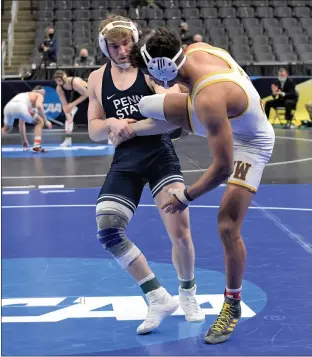  ?? COURTESY PENN STATE ATHLETICS ?? Penn State’s Michael Beard placed seventh at the NCAA Championsh­ips.