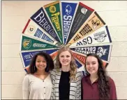  ?? / contribute­d ?? Sophomores Alyvia Hope and Lauren Allred will attend the seminar as Ambassador­s while Lorene Parker will serve as a member of the Junior Staff.