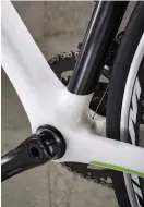  ??  ?? Below Adaptors will be needed to use Shimano cranks with the PF30 bottom bracket Bottom Ribble provides the brakes too, dual-pivot options