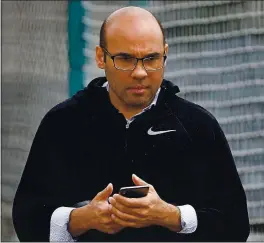  ?? KARL MONDON — STAFF PHOTOGRAPH­ER ?? Giants president of baseball operations Farhan Zaidi after just missing the postseason: “It’s certainly going to be a goal of ours to be a playoff team next year.”