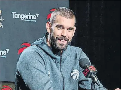  ?? FOTO: AP ?? Marc Gasol está ya concentrad­o con los Raptors.
La reanudació­n de la temporada NBA es el próximo reto del crack de Sant Boi