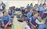  ?? SUSHIL KUMAR/HT FILE ?? The school principals have been asked to ensure that at least two girls go to the washroom at a time.