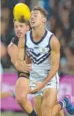  ??  ?? Lachie Weller of the Dockers is moving to the Gold Coast.