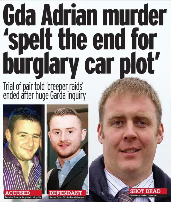  ?? Det Garda Adrian Donohoe ?? DEFENDANT James Flynn, 32. denies all charges
SHOT DEAD