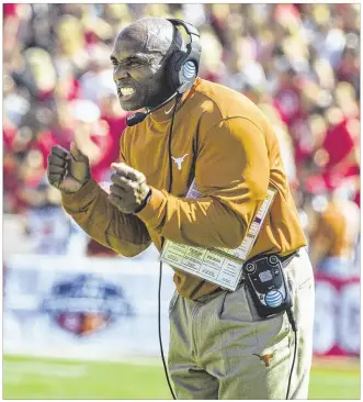  ?? RICARDO B. BRAZZIELL / AMERICAN-STATESMAN ?? Longhorns coach Charlie Strong’s brief tenure highlights the fickle nature in today’s college football, with Strong on the hot seat or receiving praise depending on the week.