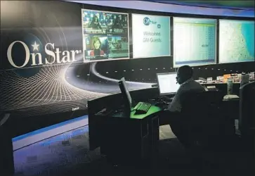  ?? Carlos Osorio Associated Press ?? LEXUS’ Enform wireless emergency services will end in 2022. But GM, whose OnStar is the most widely used onboard system, has not announced any changes. Above is OnStar’s command center in Detroit in 2006.