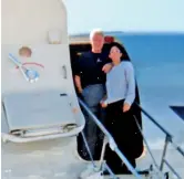  ??  ?? Clinton and Ghislaine Maxwell pictured together on Epstein's private plane back in the early 2000s