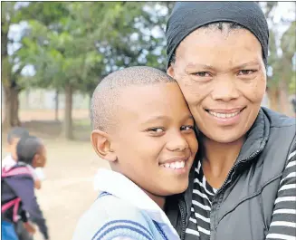  ??  ?? BIGGEST FAN: Diego Lottering, 12, with his proud mother, Geraldine