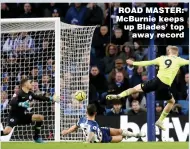 ??  ?? ROAD MASTER: McBurnie keeps up Blades’ top away record