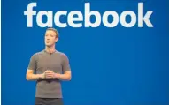  ??  ?? Mark Zuckerberg durante un evento de Facebook.