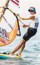  ?? PEDRO MARTINEZ/SAILING ENERGY ?? Annapolis native Farrah Hall will compete in her second Olympics in 2021.