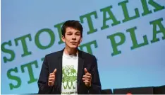  ?? Foto: Marcus Merk ?? Er war neun, als er das erste Bäumchen für „Plant for the Planet“pflanzte: Felix Fink beiner hat eine weltweite Aktion ins Rollen gebracht.