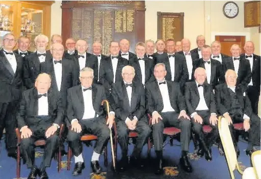  ??  ?? ●● Macclesfie­ld Golf Club’s Past Captains