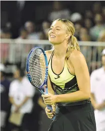  ?? AFP ?? TENNIS STAR Maria Sharapova