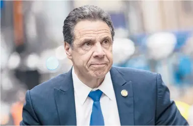  ?? JEENAH MOON/THE NEW YORK TIMES ?? Gov. Andrew Cuomo said he had “learned an important lesson” after harassment allegation­s surfaced.