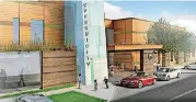  ?? [PROVIDED BY MUSCOGEE NATION] ?? An artist’s rendering shows a planned health facility in Okemah. The Muscogee (Creek) Nation is constructi­ng two new facilities as part of its investment­s in health.