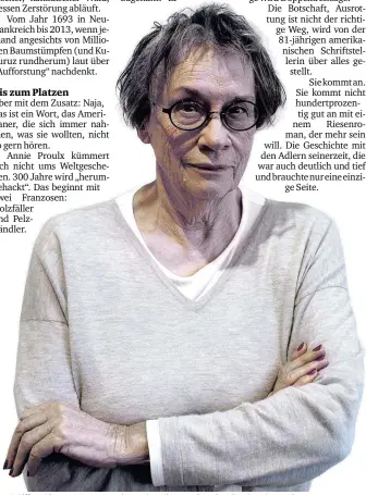  ??  ?? Für „Schiffsmel­dungen“gewann Annie Proulx Pulitzer-Preis und National Book Award