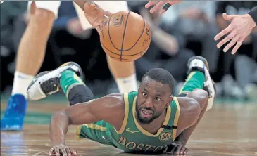  ?? MATT STONE / BOSTON HERALD ?? Celtics president of basketball operations Danny Ainge says the team has been ‘more on the same page’ with guard Kemba Walker in the fold.